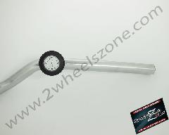 HANDLE BAR WATCH IN BLACK WITH WHITE DIAL