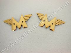 MATCHLESS motorcycles winged BRASS logo gas tank wing decal MONOGRAM