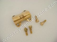HANDLE CLAMP BRASS WITH BRASS BOLTS