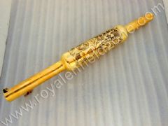 BRASS EXHAUST ENGRAVED