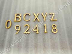 ALPHABETS AND NUMBERS IN BRASS