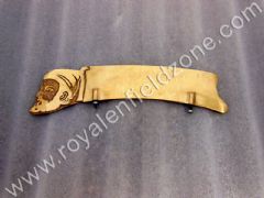 FRONT MUDGUARD SHIVAJI DESIGN NAME PLATE