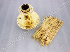 BRASS COLOUR OLD MODEL REAR HUB WITH SPOKES(NO BRASS IN STEEL)