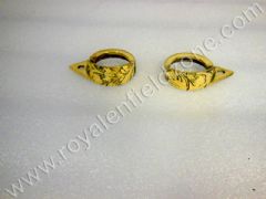 BRASS PARKING RING WITH SHADE ENGRAVED