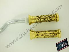 BRASS HAND GRIPS ENGRAVED