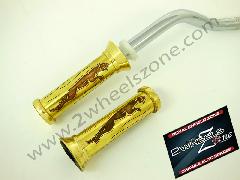 BRASS HAND GRIPS ENGRAVED TYPE 2