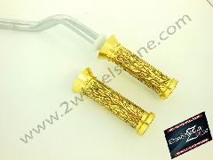 BRASS HAND GRIPS ENGRAVED TYPE 4