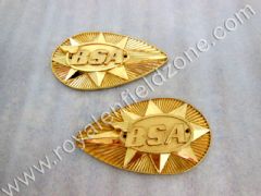 BSA TANK BADGES IN BRASS