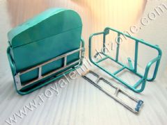 HARLEY STYLE CARRIER WITH BOXES WITH DETACHABLE FRONT GRILL