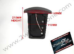 CUSTOM SIDE NO PLATE  STAND WITH TAIL LAMP IN BLACK