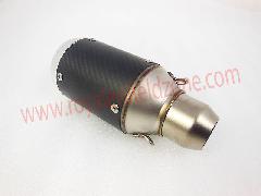 Sport bike exhaust can silencer