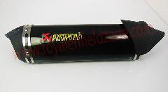 Sport bike exhaust tringle with cap