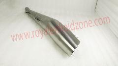 Royal erado 304 grade ss stainless steel cannon exhaust for royal enfield c