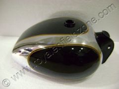 CHROME-BLACK MACHISMO P.TANK 25 LITRES