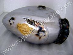 FUEL TANK WITH SIDE PLATE AND MONOGRAMS