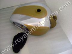 BIG FUEL TANK IN CHROME AND DESERT STORM COLOR WITH KNEE PADS