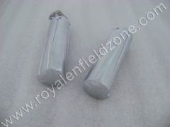 CUSTOM METAL GRIP WITH CROSS LOGO AT ENDS