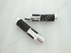 GRIP WITH RUBBER BLACK-CHROME