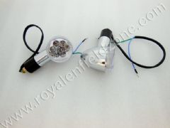 LED BLINKERS IN WHITE GLASS
