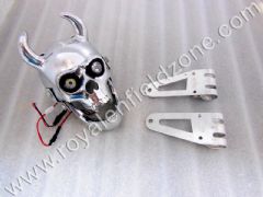 SKULL HEAD LAMP WITH MOVABLE JAW AND BRACKETS