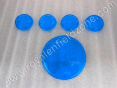 HEAD LAMP AND BLINKER GLASS SET IN BLUE