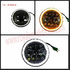 7 Inch LED Headlight with Dual DRL Color