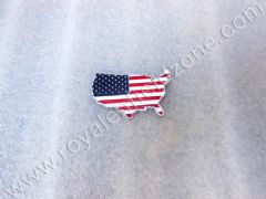 USA FLAG IN METAL WITH 3 M TAPE