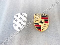 PORSCHE LOGO IN METAL WITH 3 M TAPE