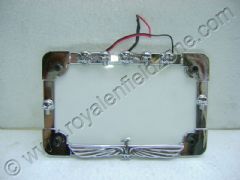 NUMBER PLATE WITH LED SKULS AND EAGLE