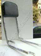 EXTRA LONG BACKREST IN CHROME WITH BIG CUSHION