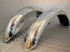 OLD STYLE 62 MODEL MUDGUARDS IN ALLUMINIUM