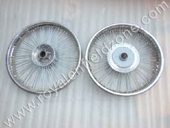FRONT 19 AND REAR WHEEL 18 IN 80 SPOKES FOR CLASSIC