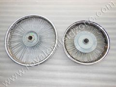 80 SPOKES FRONT 19 AND REAR 15 WHEEL RIM SET