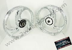 3 SPOKE FULL CHROME WHEELS
