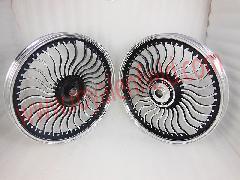 royal erado harley style 29 spokes alloy wheel front & rear 18