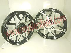 Harley style double v alloy wheel