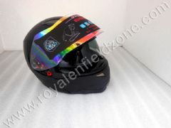 GSB FULL FACE HELMET IN MATT BLACK WITH GLARES INSIDE