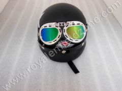 VINTAGE HALF HELMET WITH GLARES